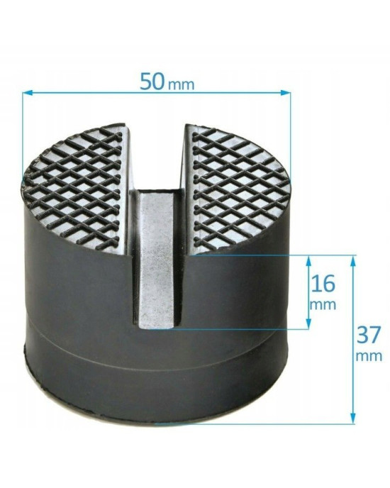 Gumipogácsa 2,5T emelőhöz acél erősítéssel (50x37mm) GN08