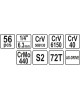 YATO Dugókulcs készlet 56 részes 1/4" 4-13 mm CrV