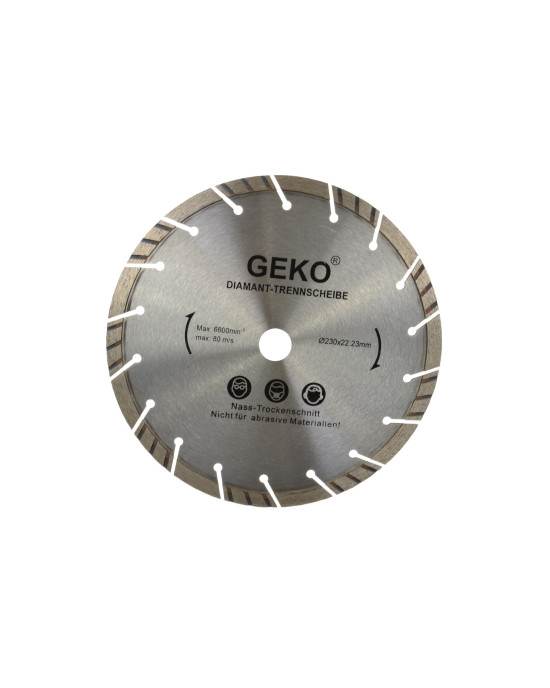 Geko Gyémánttárcsa 230mm (szegmenses, betonhoz téglához) G00223
