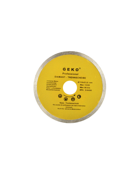 Geko Gyémántvágó tárcsa 115mm (csempéhez, folyamatos vágóéllel) G00240