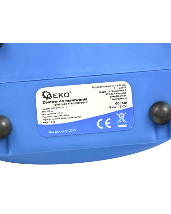 Geko elektromos festékszóró készlet 650 W G03130