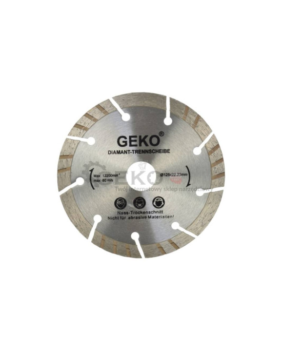 Geko gyémánttárcsa 115mm (szegmenses, betonhoz téglához) G00221