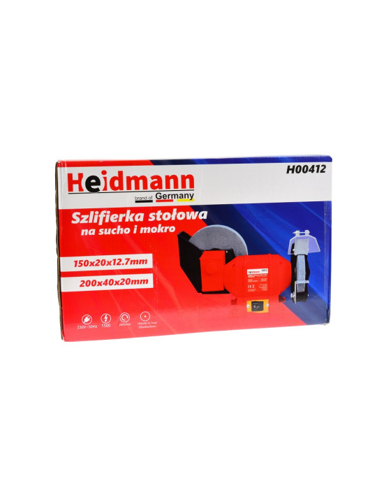 Heidmann száraz-nedves köszörű 250 W, 2950 ford/perc