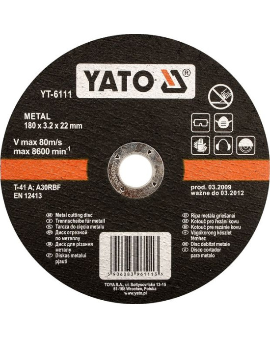 YATO Fém vágókorong 125x22x1,2 mm